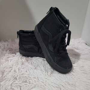 Vans Sk8-Hi Kids Size 11.5 Shoes Black Suede High Top Casual Skater Sneakers
